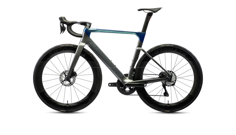 Merida - Reacto 9000 Road Race Aero Bike in Silver Blue-3